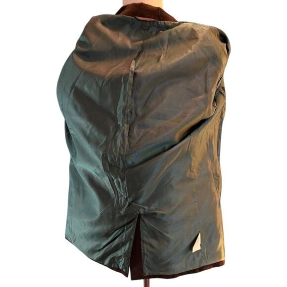 AX ARMANI EXCHANGE Sport Coat Blazer Single Vent Brown Cotton 1 Button Close XL - Picture 8 of 11